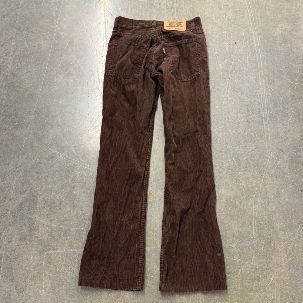Vintage Levis 550 Corduroy Pants Brown 24x32 Relaxed Fit White Tab Cords